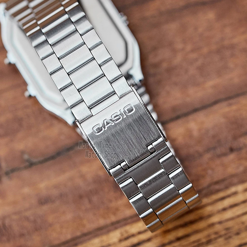 남성용 카시오 시계 최고 브랜드 럭셔리 듀얼 디스플레이 방수 군용 손목시계 relogio masculino AQ-230A-1D