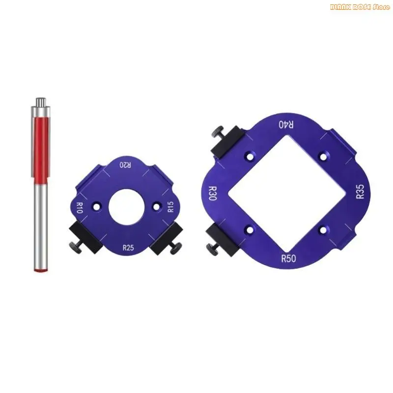 

K1AE Woodworking Router Corner Radius Templates Jigs R10 15 20 25 R30 R35 R40 R50