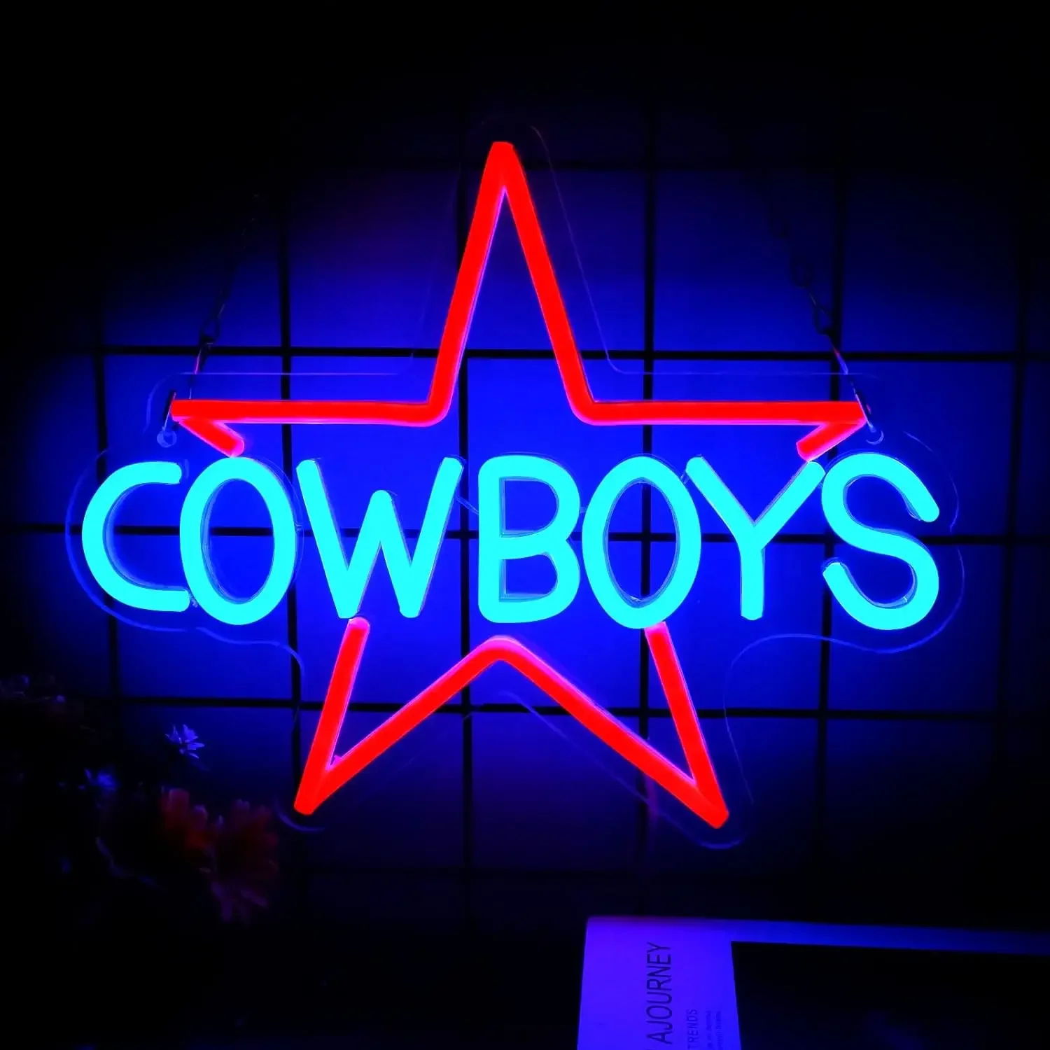 

Cowboy Neon - Dimmer Cowboy Pentagram Neon LED Suitable for parties, bars, family gatherings, candy shops Art Deco