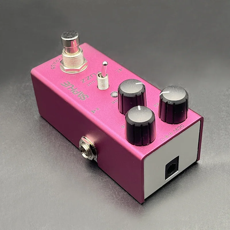 SAPHUE Fuzz Pedal Middle Cut Fuzz/Tone/Volume Konb Effect Pedal Mini Single Type DC 9V True Bypass