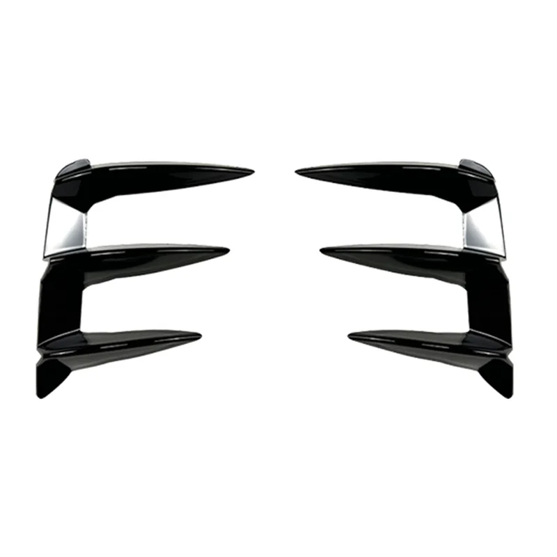 Car Glossy Black Rear Bumper Splitter Kit Spoiler Rear Canard Air Vent Trim for BMW X3 G01 LCI M Sport 2022-2023