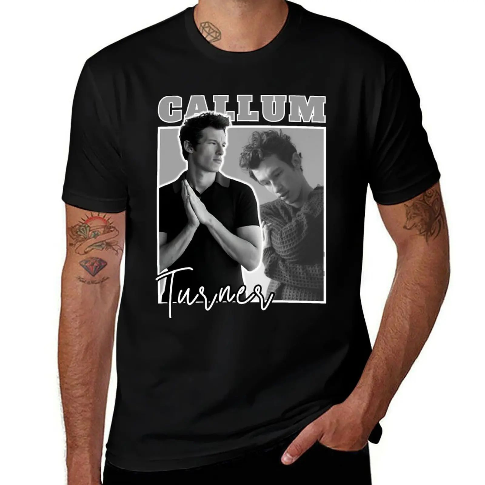 Callum Turner (Actor) T-Shirt anime croswit shirt man Clothing T-shirts oversize mens graphic t-shirts