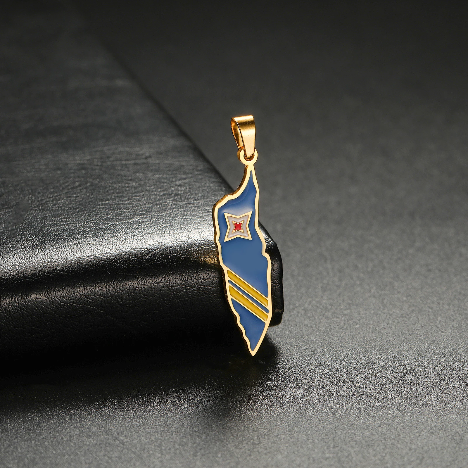 

Cut Stainless Steel Drop Oil Aruba Map Pendant Gold Silver Color For Earrings Necklace Bracelets Keychain DIY Jewelry Gifts