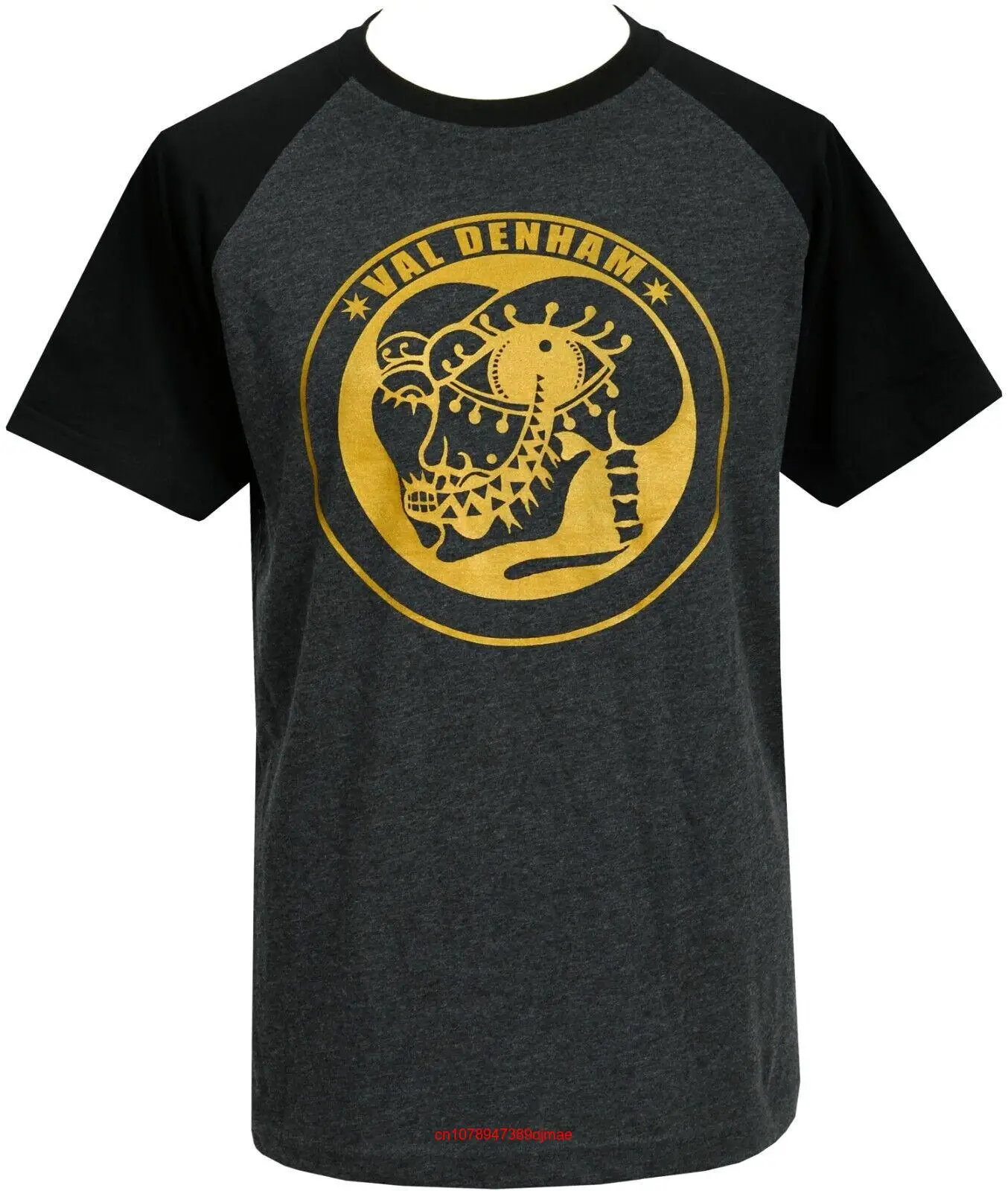 Мужская Футболка реглан в стиле панк с длинным или коротким рукавом