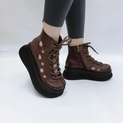 Baotou Thick Bottom Hollowed Out with Muffin Bottom Hole Super Soft Heel High Top Comfortable Non-slip Breathable Sandals Women