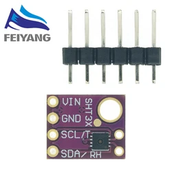 SHT31 Temperature SHT31-D Humidity Sensor Module Microcontroller IIC I2C Breakout Weather 3V 5V Compliant For Arduino