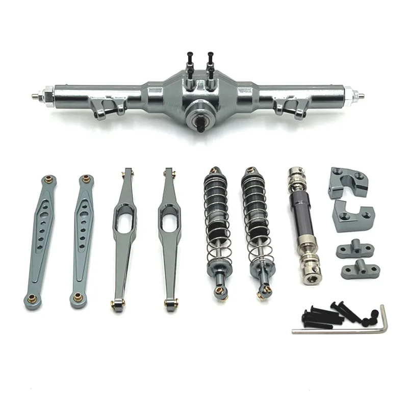 Wltoys 124006 12423 12427 12428 12429 metalowy wał napędowy tylnej osi amortyzator wahacze wleczone 1/12 zestaw części do modernizacji samochodu RC