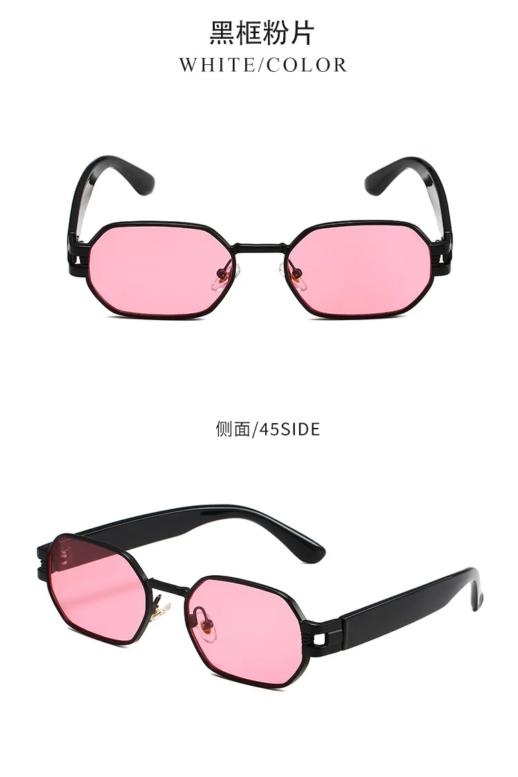 Neue Ankunft Vintage Quadrat Sonnenbrille Frauen Männer Rechteck Sonnenbrille Weiblichen Brillen Metall Rahmen Männlich Weiblich Brillen – Detail 10