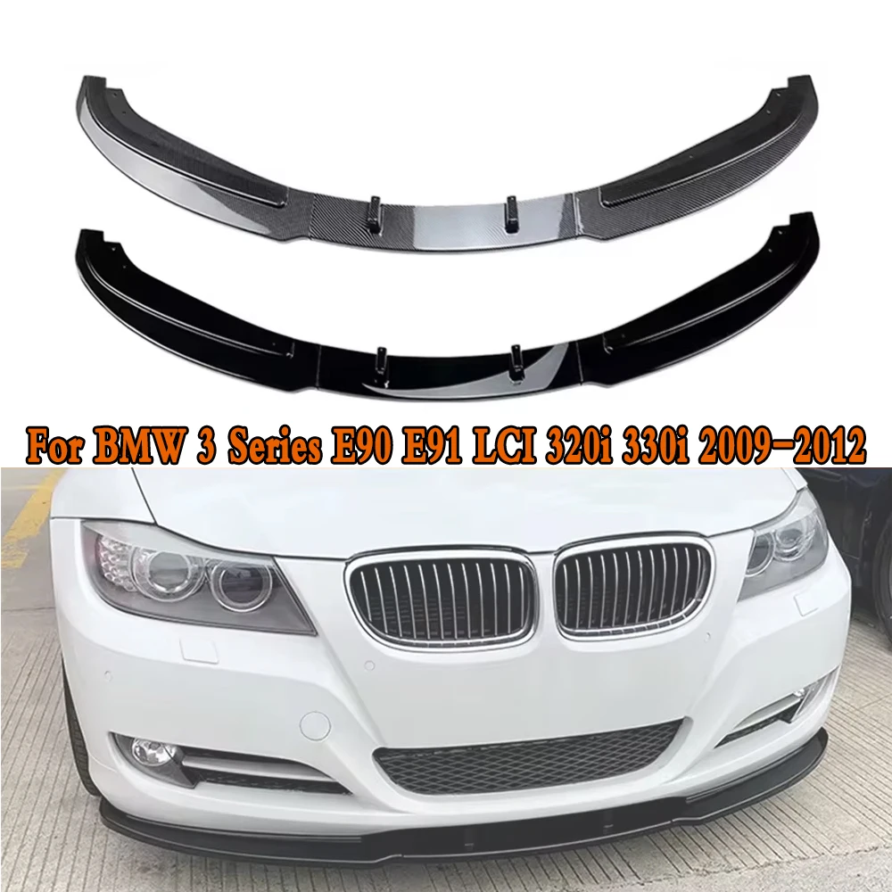 

For BMW 3 Series E90 E91 LCI 320i 330i 2009-2012 Car Front Bumper Lip Splitter Diffuser Body Kits Spoiler Bumper Guard Protector