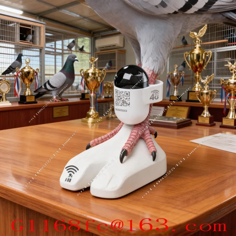 Mini Real-Time GPS  Locator Waterproof Pigeon Ring 4G Network GSM Android IOS Trajectory Locator Made Durable Plastic LBS