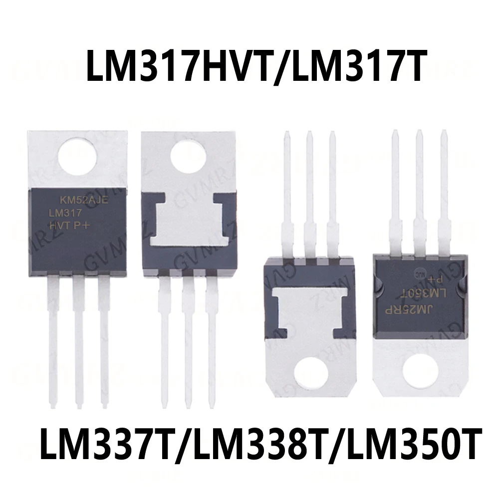 10PCS TO-220 LM317HVT LM317T LM337T LM338T LM350T LM317 LM337 LM338 LM350 TO-220 LM317T LM337T