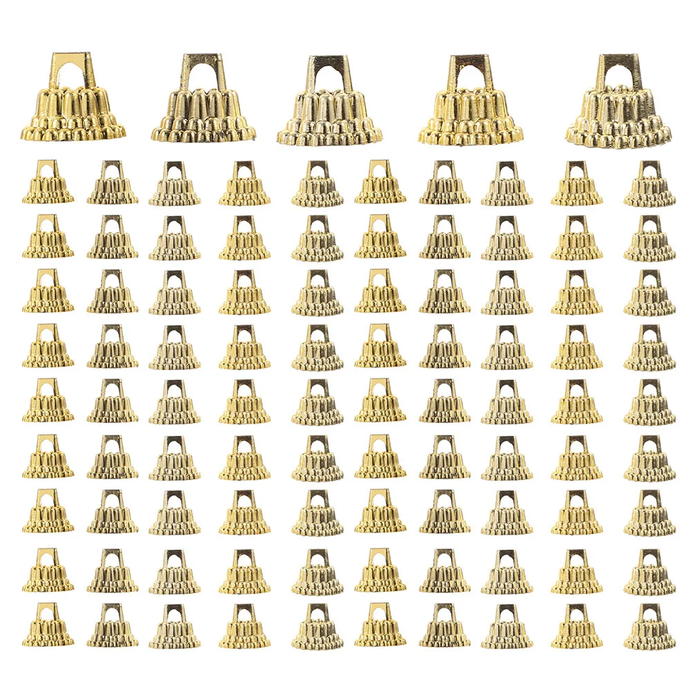 

100 Pcs Christmas Ball Cap Decoration Ornament Caps Ornaments Round Replacement Hangers