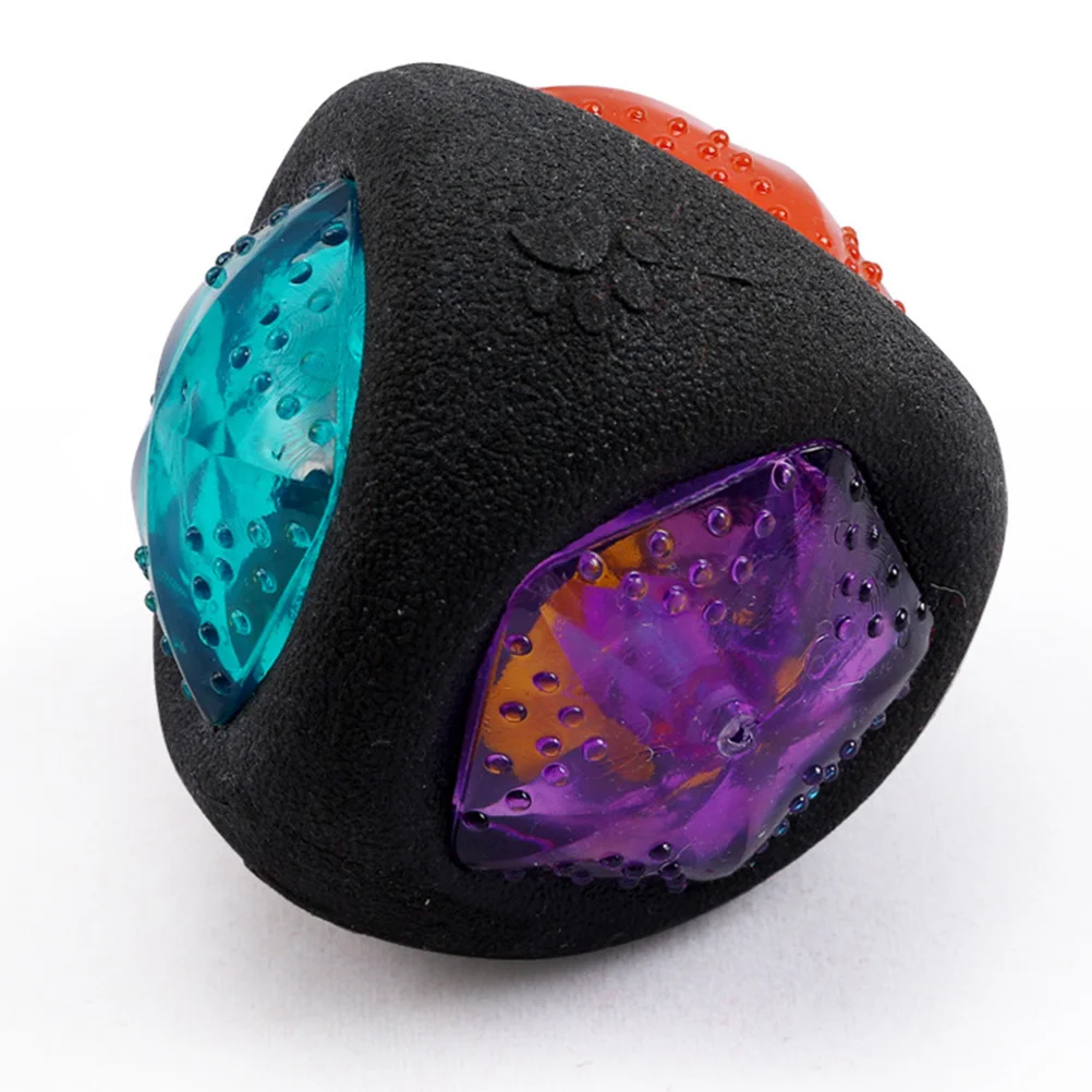 

2Pcs Pet Light Up Ball Interactive Training Dog Squeaky Ball Bite Resistant Luminous Chew Plaything Light Up Dog Balls