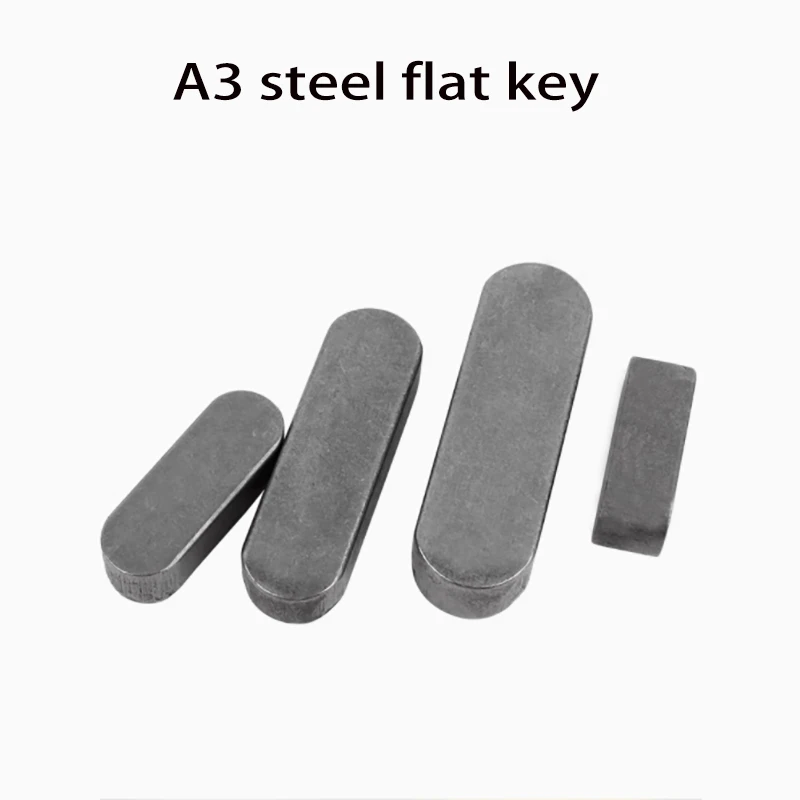 Clé plate à double tête ronde en acier A3, arbre d'entraînement, clé plate M3-M6