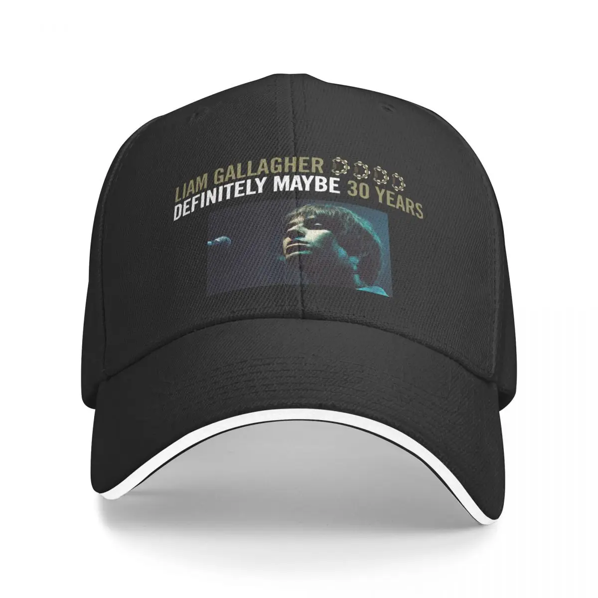 Liam Gallagher Definitely Maybe 30 Years Hat Men Cap Female Baseball Cap Cap Free Shipping Man Hat Baseball Cap