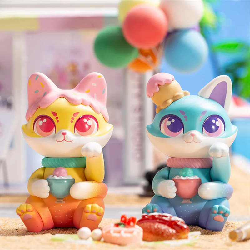 

Cassy Cat Street Drinks Blind Box Mystery Box Guess Bag Caja Ciega Bag Action Anime Figures Cute Desktop Ornaments Model Toys