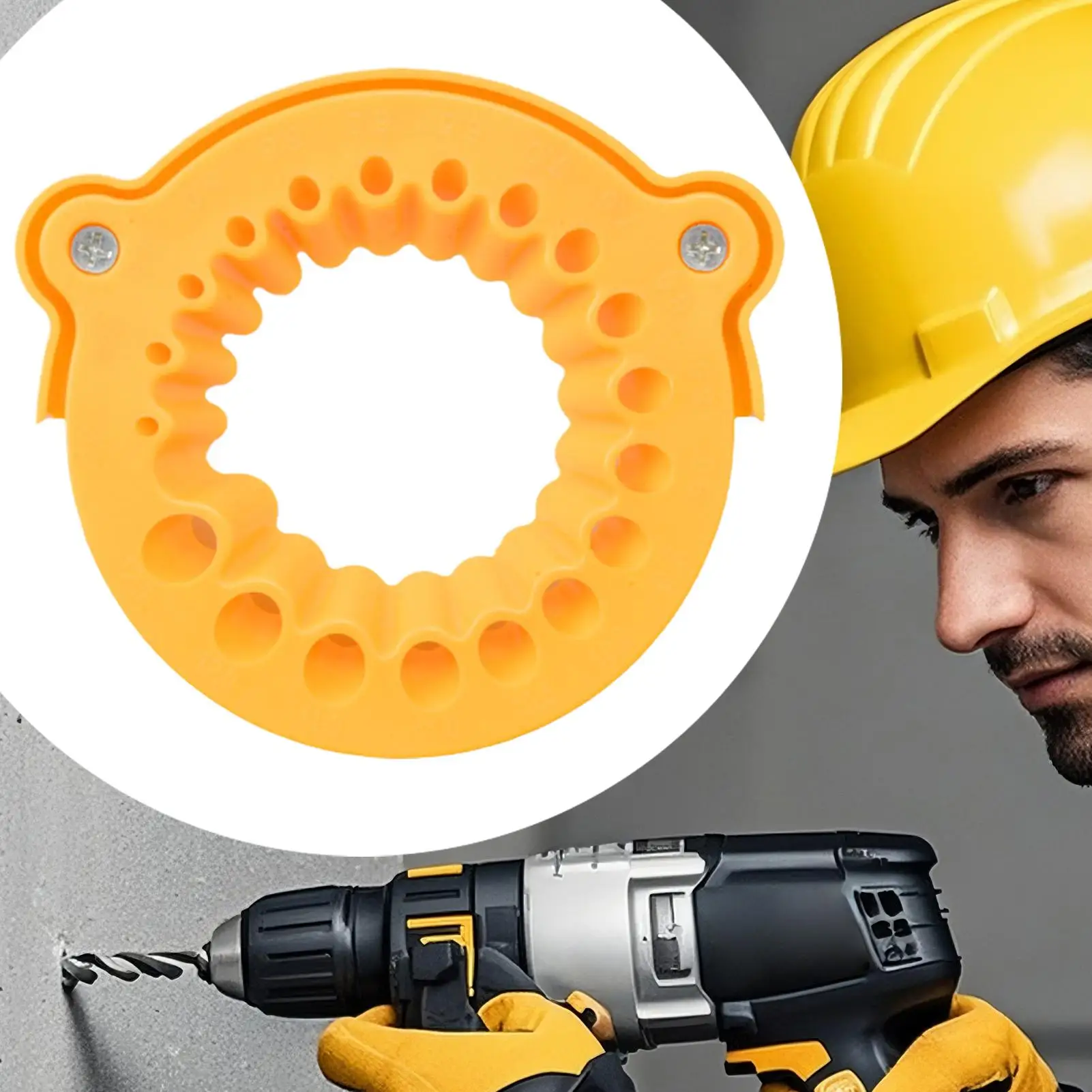 Drill Bit Sharpener Attachment for Angle Grinders Manual HSS & Masonry Bit Grinding Tool, Universal Adapter for DIY