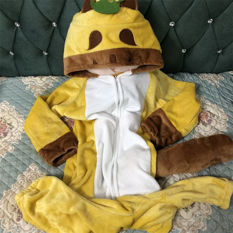 Pijama flanela de pelúcia para adultos, traje Cosplay Anime, macacões inverno, Impact Sayu, Kigurumi