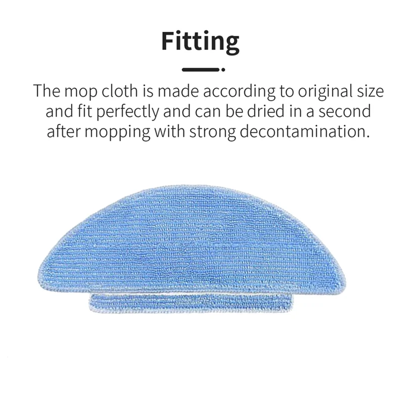 B47B-8 Pcs Cleaning Rag For Lubluelu SG60 SL60 SL60D SL61/Laresar L6 Nex/Tikom L900 Robot Vacuum Cleaner Parts Replacement