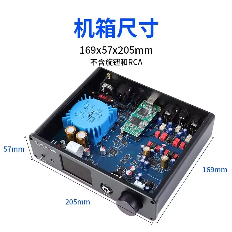 AK4499EX fully balanced up conversion HIFI fever decoder independent headphone amplifier DSD512 desktop player