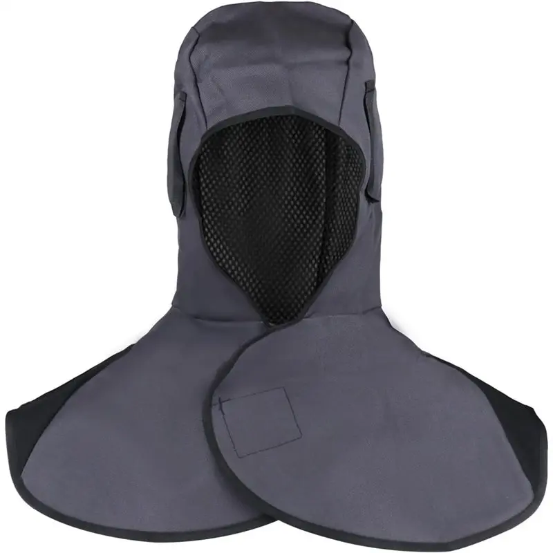 

ABCA-Welding Helmet With Neck-Shoulder Drape-Welding Caps Featuring Heat& Abrasion Protection, Welding Hood With Adjustable Stra