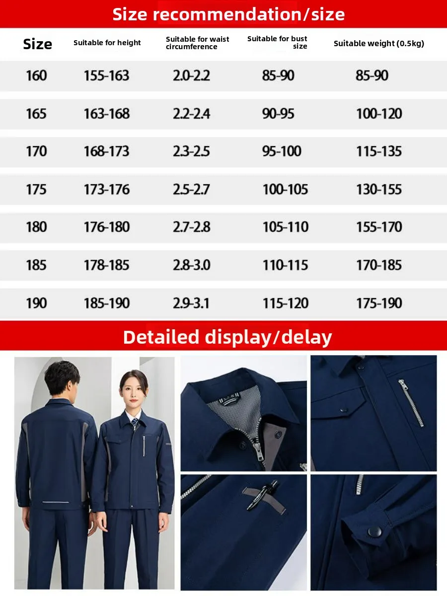 Picture 6: Men's Work Uniform Set Spring Autumn Anti-Static Dustproof Electronic Industry Workwear Protective Clothing Upper Body