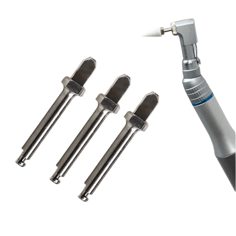 5 Stuks Tandheelkundige Rvs RA Schacht 2.35mm Doorn Rotary Tool Handvat voor Siliconen Composiet Polijstmachine Lage Snelheid handstuk