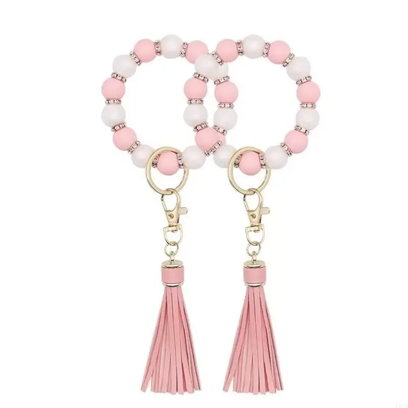 F62d Silikonperlen Bulk -Pack für Schlüsselbundarmband, perfekt für Mädchen die einzigartige und auffällige Kreationen