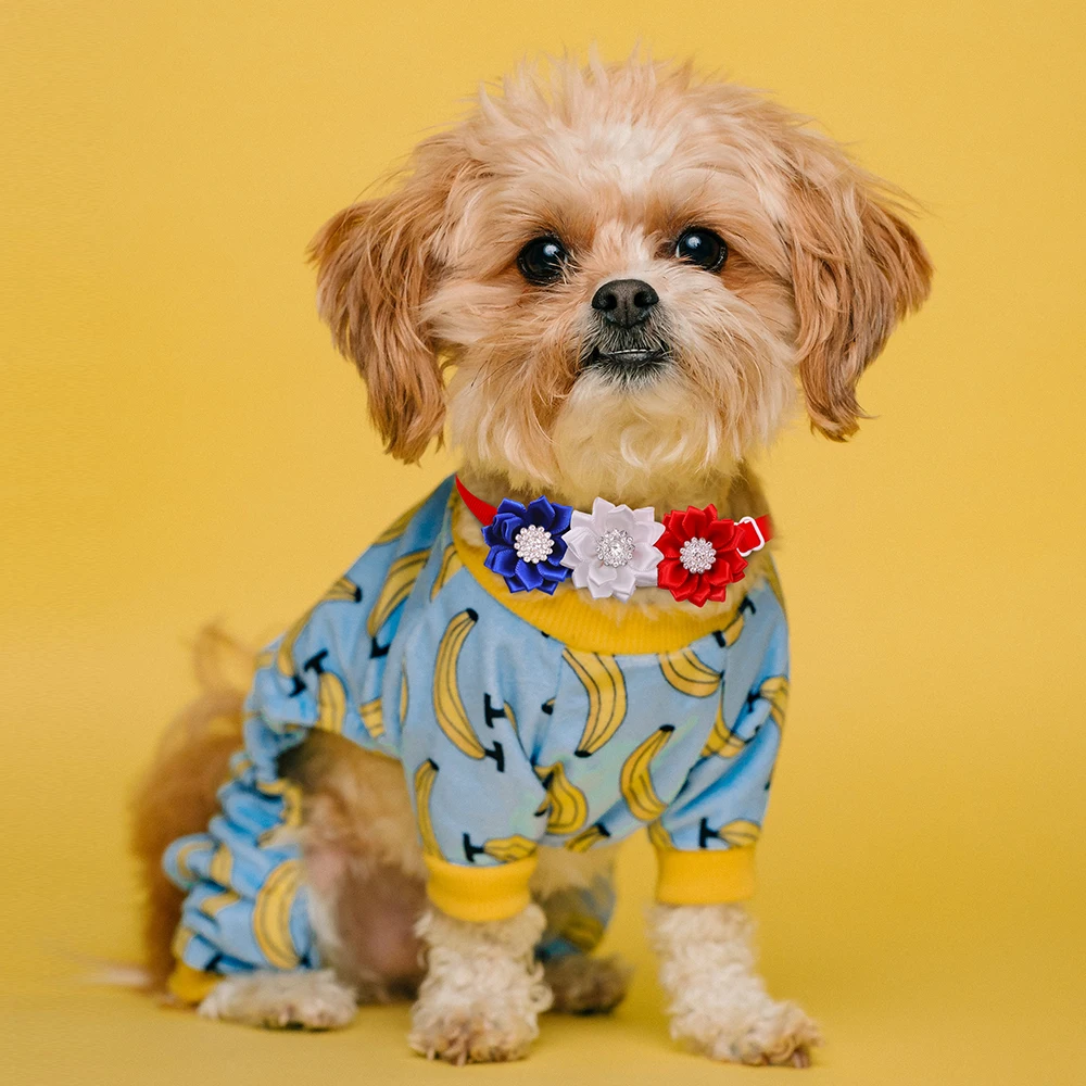 30 pces laço do cão julho 4th independência dia suprimentos para animais de estimação produtos para cães moda coleira do laço do cão pequeno 7th apr bowties do cão