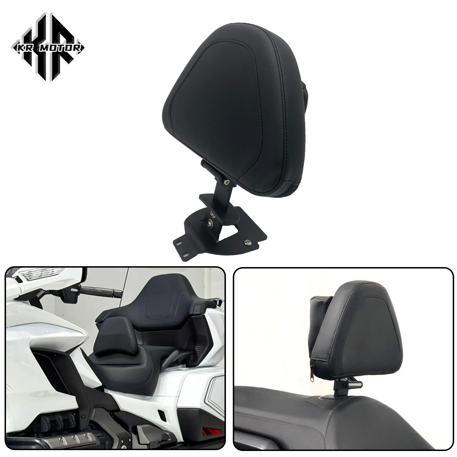 

KR MOTO Motorcycle For Honda Goldwing GL 1800 Gold Wing GL1800 F6B 2018-2023 Adjustable Rider Backrest Driver Seat Back Cushion