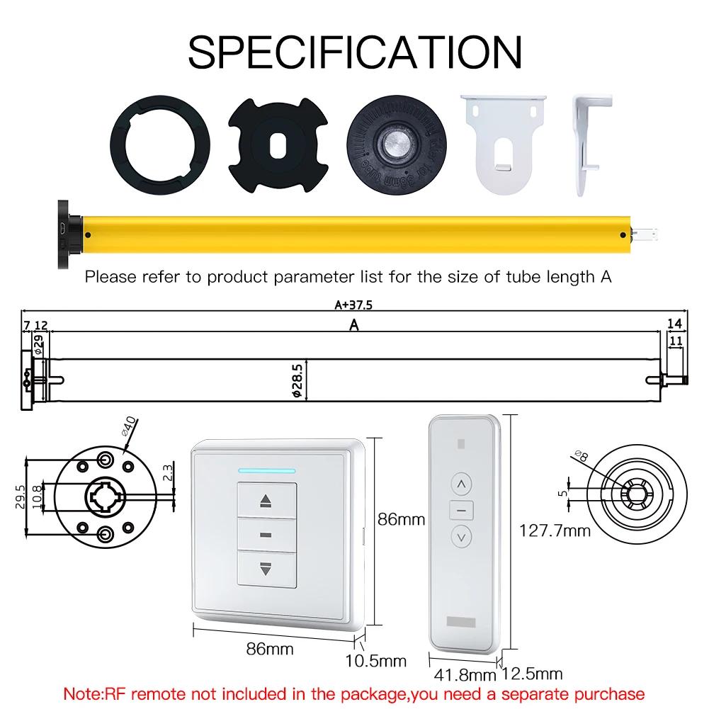 2022  Smart Roller Blinds Motor zigbee smart curtain motor electric curtain motor with alexa voice control function