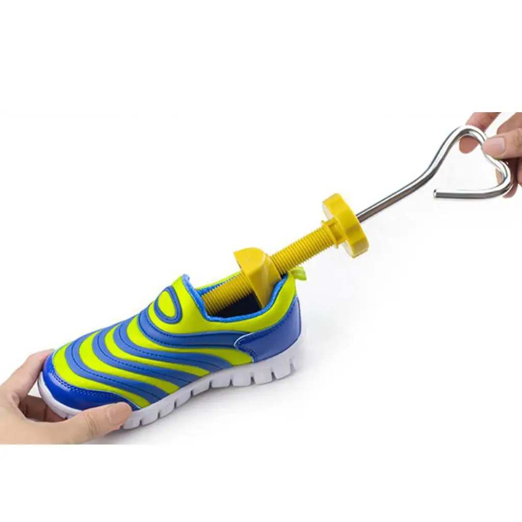 Adjustable Metal Shoes Stretcher Shoe Shape Holder with Pressure Plugs for Sneakers Flats Sports Shoes Care