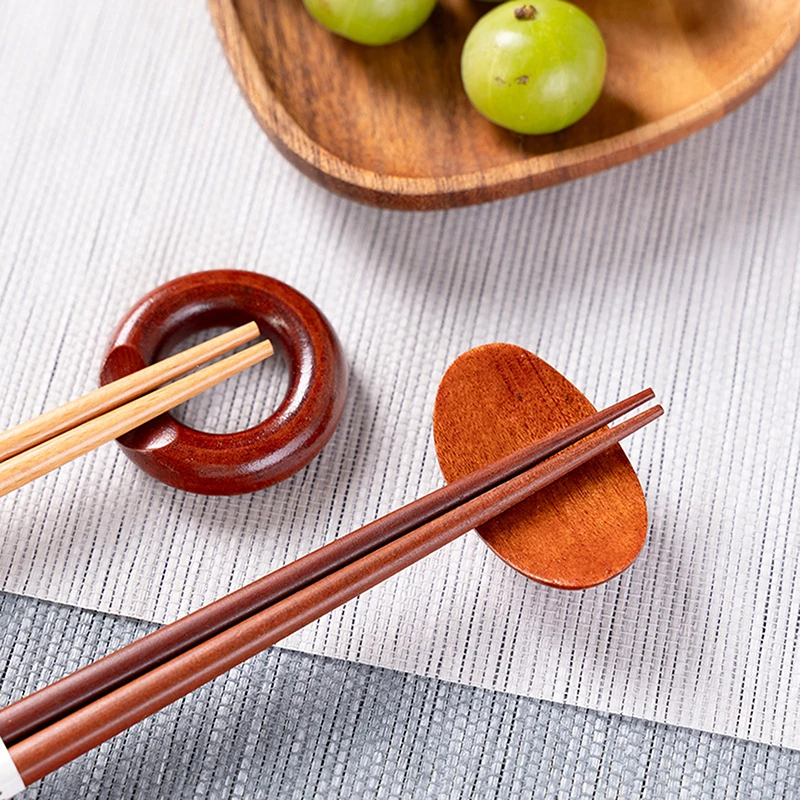 Nanmu Handmade Wooden Chopsticks Holder Creative Simple Advanced Chopsticks Holder Home Chinese Restaurant Chopsticks Tools