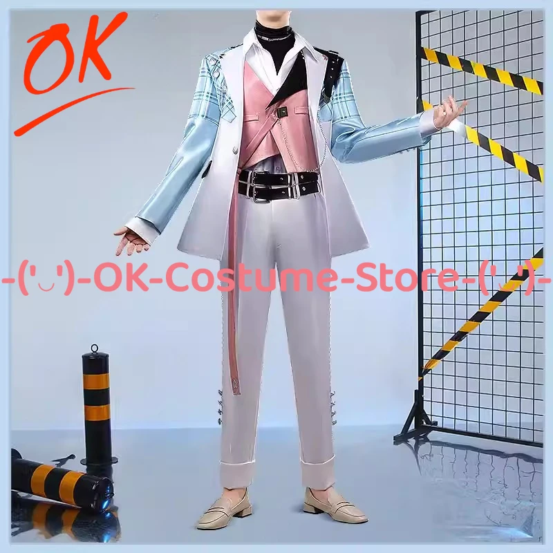 

[Customized Size] NIJISANJI VTuber Sumeragi Reo Cosplay Costume Splare Anime Idol Outfit Halloween Carnival Party Uniform Suit