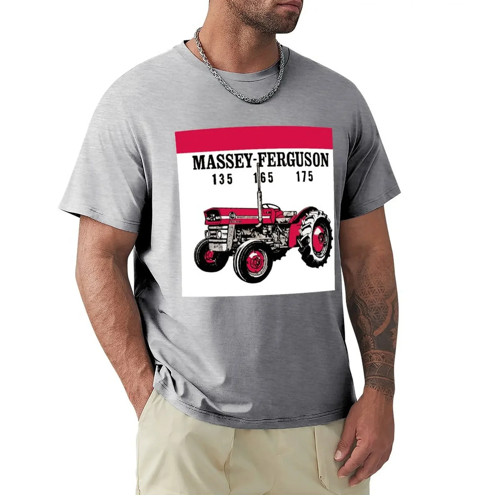 Massey-Ferguson Tractor 135 165 175 T-Shirt quick drying blacks anime t shirts T-shirts for men cotton