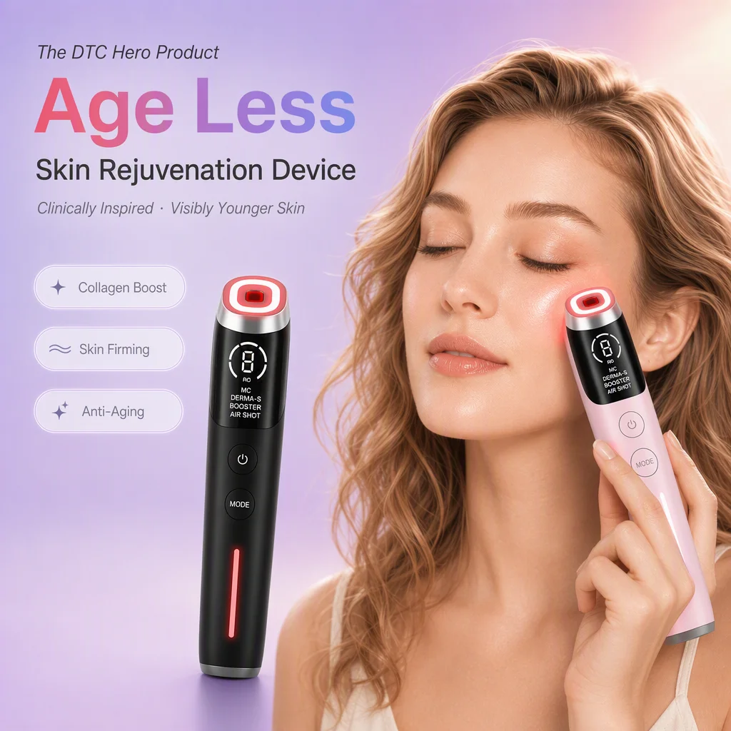 4in1 Face Neck Lifting Massager MC Electroporation Device Nutrient Absorption Deep Cleansing Facial Care Instrument