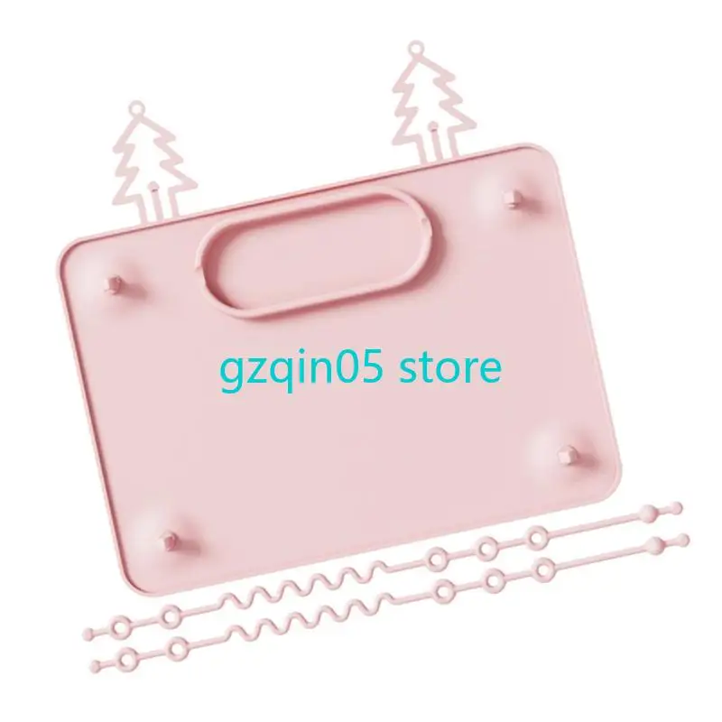 H055 1 مجموعة لوحة الشفط تحديد الموقع للطفل سهلة التنظيف غسالة صحون آمنة طفل تغذية حصيرة مع حبل مقاوم للسقوط