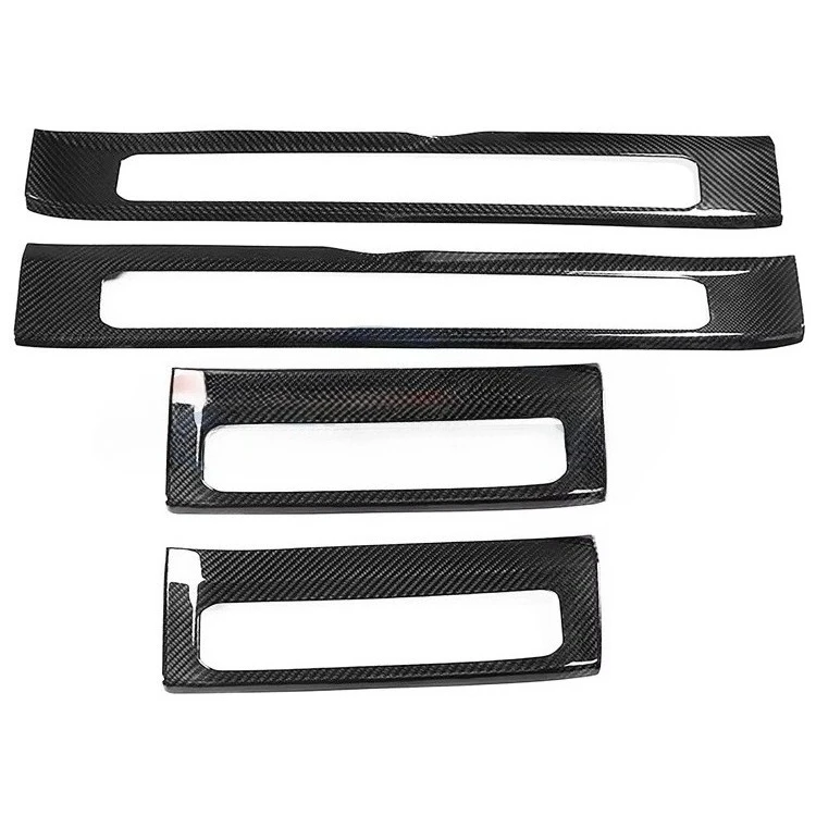 

For G-Class W464 2019-2020 4 Piece Dry Carbon Fiber Inner Door Sill Decorative Decorative Panel Sticker
