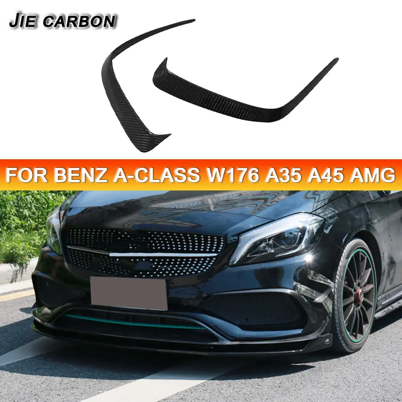 

For Mercedes-Benz A-Class W176 A35 A45 Carbon Fiber Rear Air Blade Duck Wing Rear Bumper Splitter Fin Splitter Body Kit