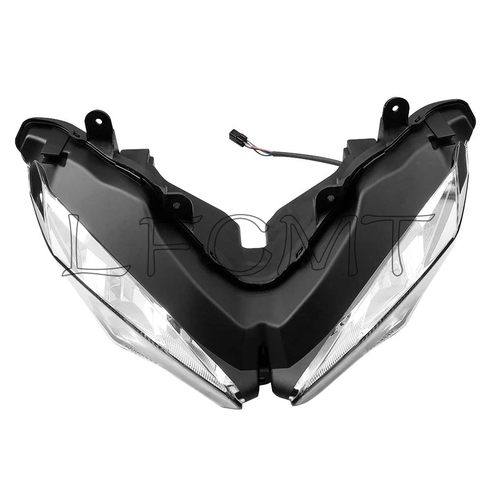 Motorcycle LED Front Headlight Head Light Lamp Assembly Fit for Kawasaki NINJA400 2016-2023 NINJA 650 ZX6R ZX-6 636 ZX250 ZX25R