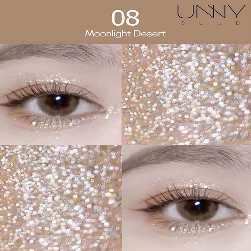 Sombra líquida brilhante, diamante flash, brilho, sombra brilhante de longa duração, leve, suave