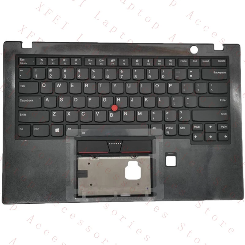 

Клавиатура с подсветкой (US) и подставкой для рук (черная) для Lenovo ThinkPad X1 Carbon 5-го поколения 2017 года