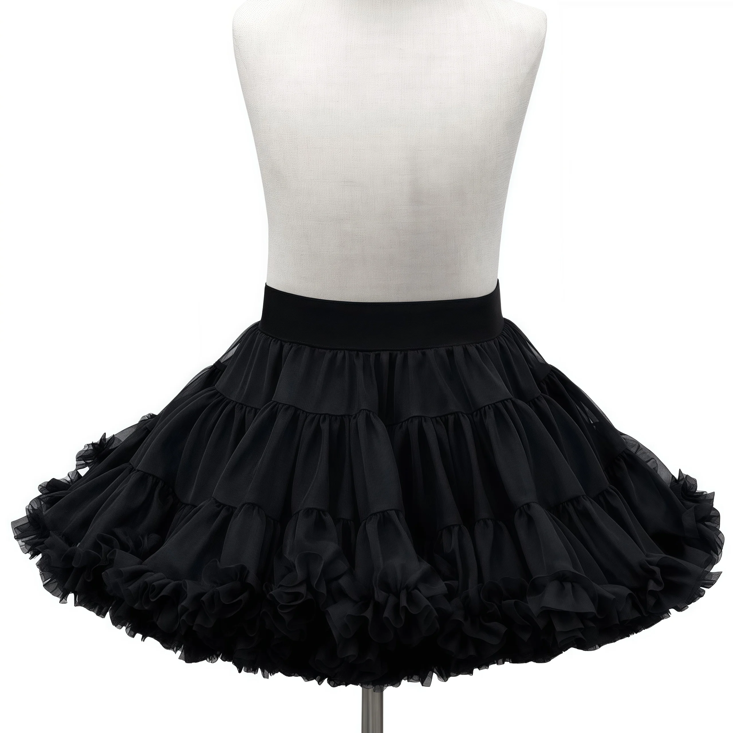 

Girl Petticoat Skirt, Women Puffy Skirt With Multi-Layered Crinoline Underskirt Vintage Tullec Petticoat Skirt