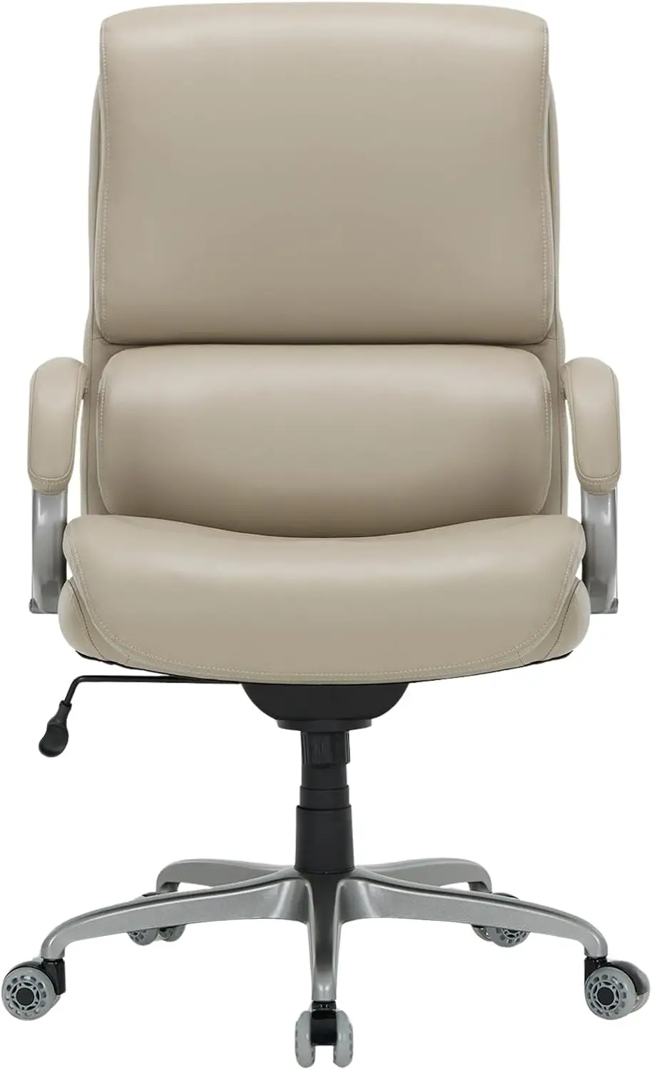 

Executive Padded Leather Office Chair-Ergonomic Lumbar Support, Desk Chair For Home And Office With Flip-Up Arms, High