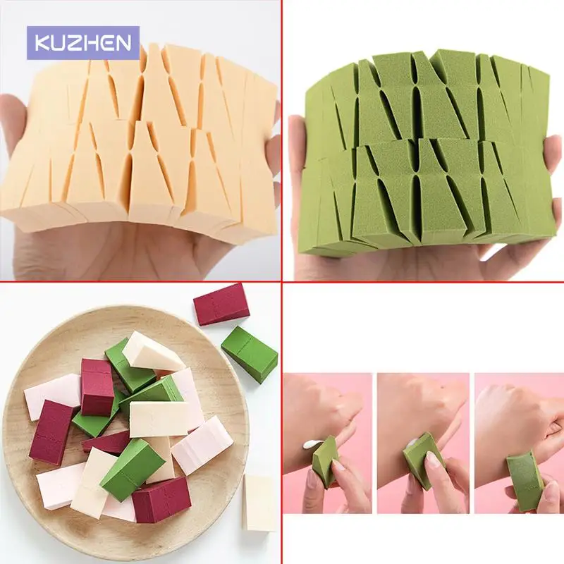 24pcs Cosmetici Spugna Strumenti di Trucco Trucco Prodotti di base del Triangolo Spugna Viso puff e Spugnette Cosmetiche