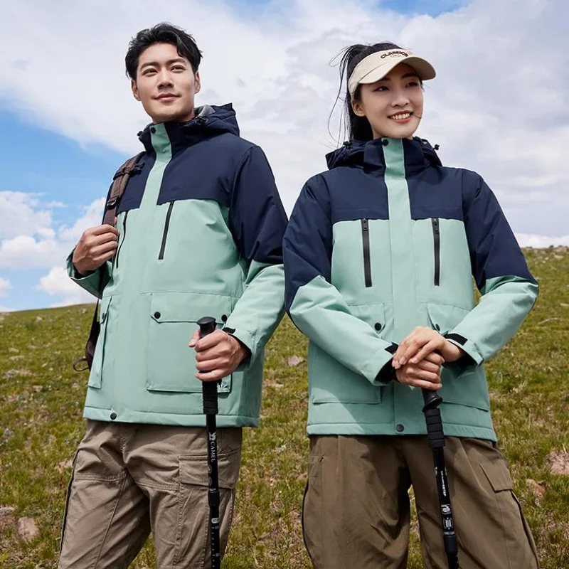 

GIOIOMen's Windbreaker，2025New Color Matching Thickened Inner Lining Warm Loose Casual Men's Winter Jacket