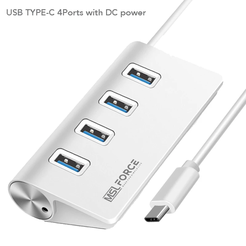 MSL USB C HUB 4 7USB Typ C Zu USB 3,0 Hub Splitter CF Kartenleser Für MacBook Pro iPad pro Samsung Galaxy Note10 S10 USB 2,0 Hub