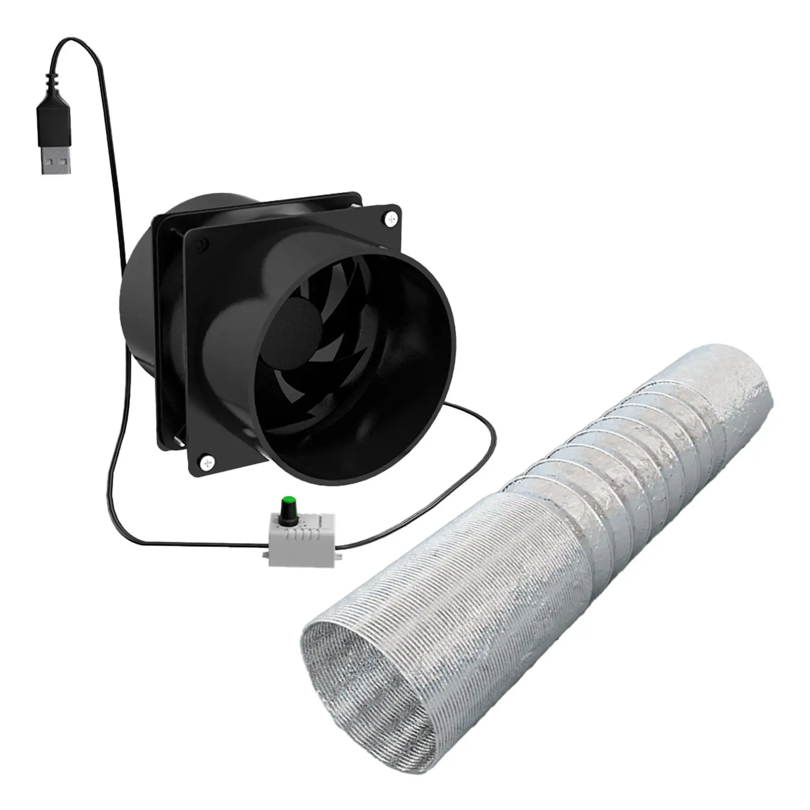 Wall Exhaust Fan Ventilator Energy Saving Pipe Fan for Window Bathroom Attic