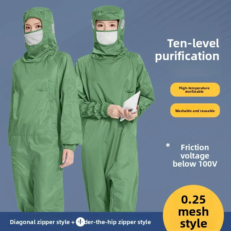combinaison-de-purification-de-niveau-10-style-grenouille-sans-poussiere-fermeture-eclair-laterale-vert-gazon-025-combinaison-de-nettoyage-antistatique-a-capuche-en-maille
