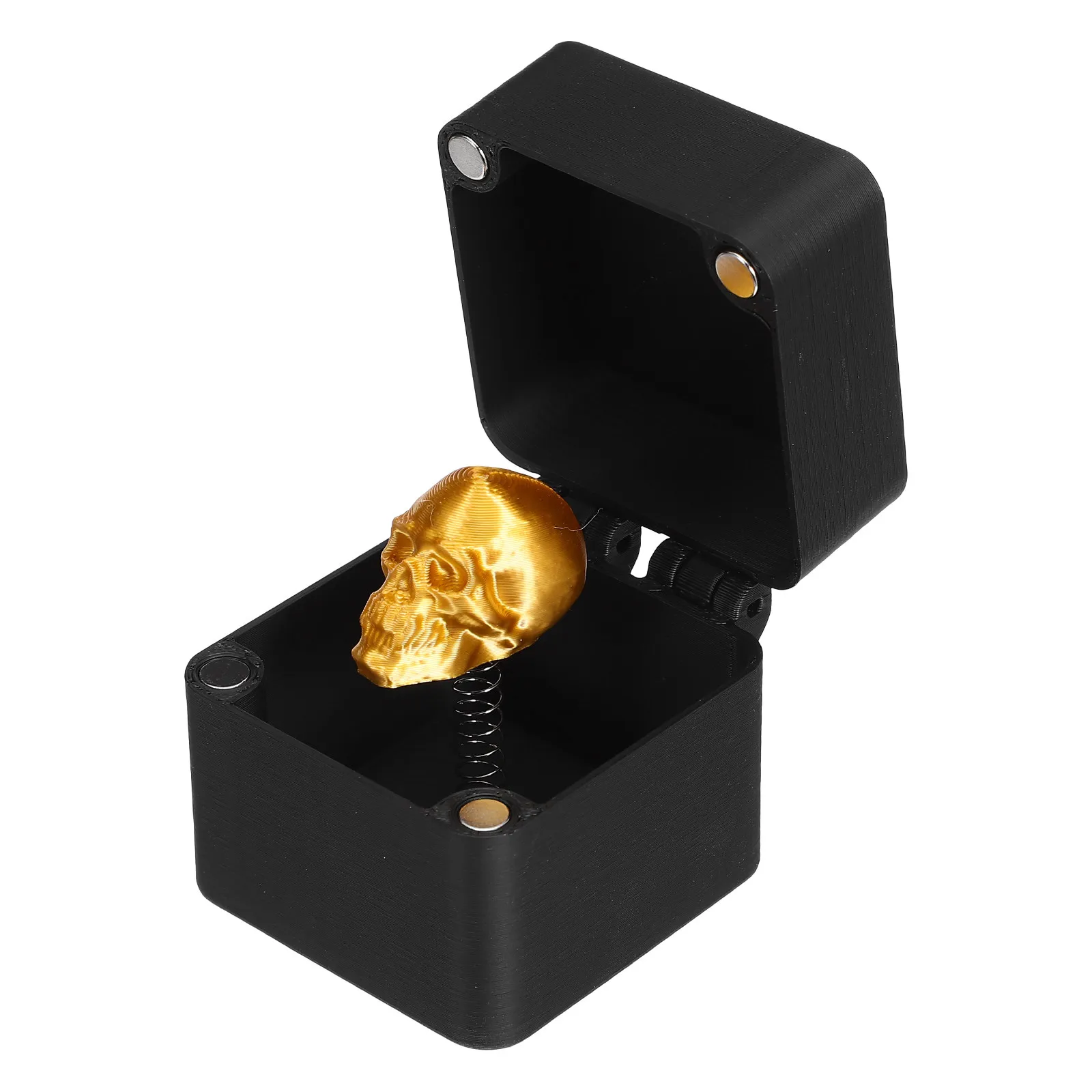 

Skull in Box Prank Realistic Fake Scary Halloween Party Joke Scare Box April Fools Haunted House Prank Prop Shocking